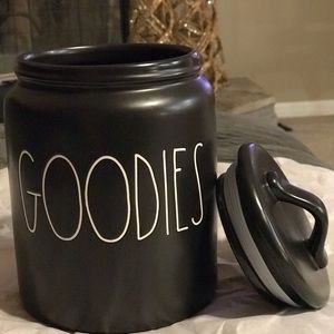 Rae Dunn Black Goodies Canister
